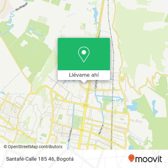 Mapa de Santafé-Calle 185 46