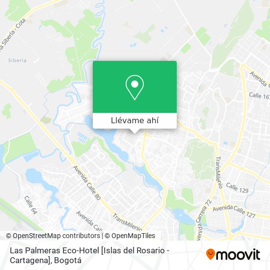 Mapa de Las Palmeras Eco-Hotel [Islas del Rosario - Cartagena]