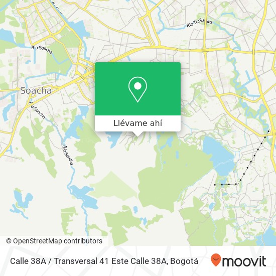 Mapa de Calle 38A / Transversal 41 Este Calle 38A