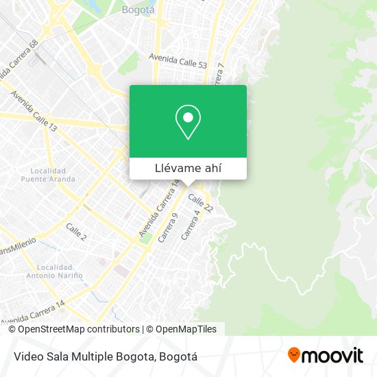 Mapa de Video Sala Multiple Bogota