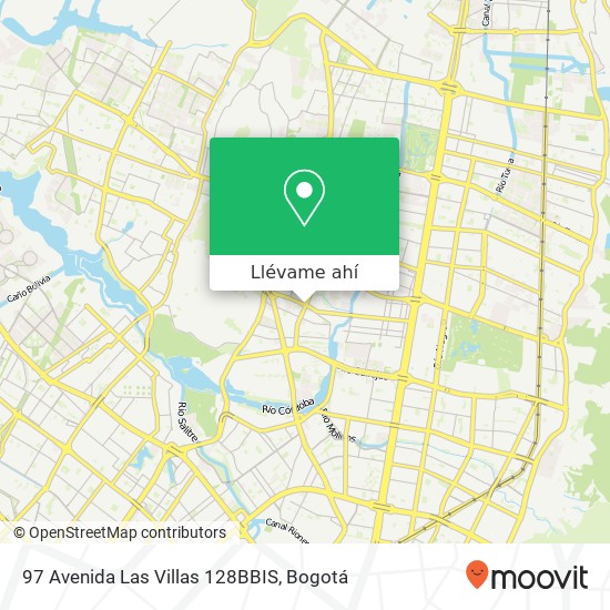 Mapa de 97 Avenida Las Villas 128BBIS