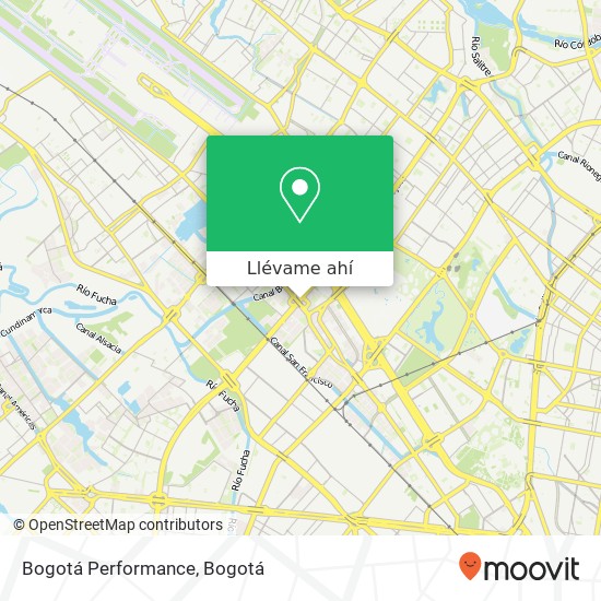 Mapa de Bogotá Performance