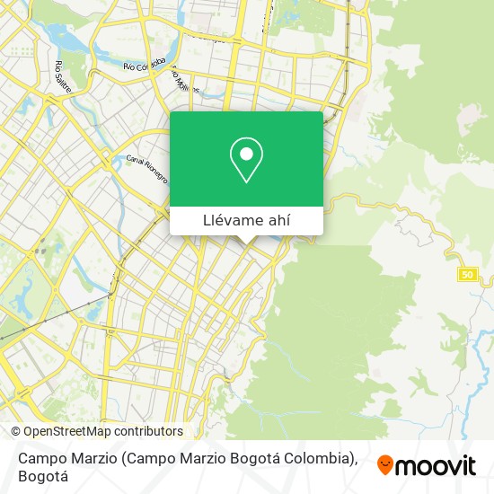 Mapa de Campo Marzio (Campo Marzio Bogotá Colombia)