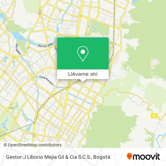Mapa de Gestor-J Liborio Mejia Gil & Cia S.C.S.