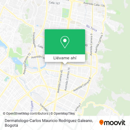 Mapa de Dermatologo-Carlos Mauricio Rodríguez Galeano