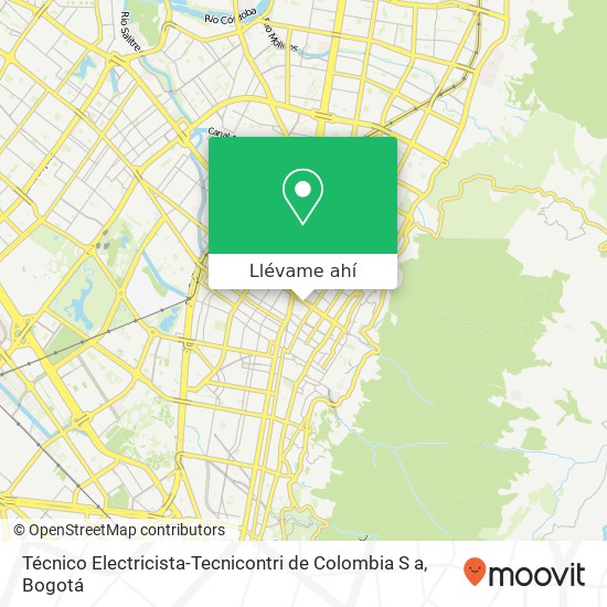 Mapa de Técnico Electricista-Tecnicontri de Colombia S a