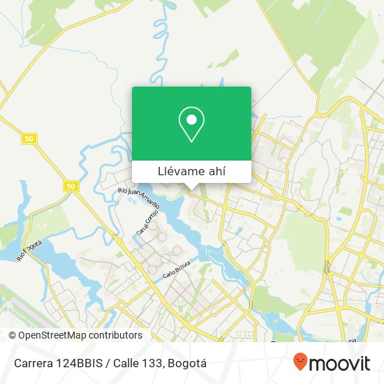 Mapa de Carrera 124BBIS / Calle 133
