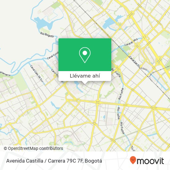 Mapa de Avenida Castilla / Carrera 79C 7F