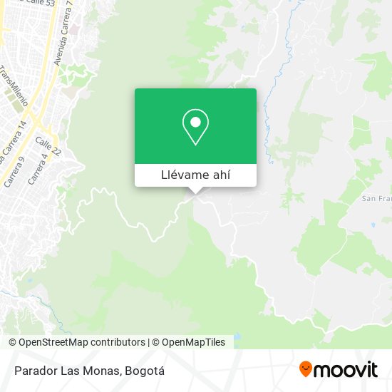 Mapa de Parador Las Monas