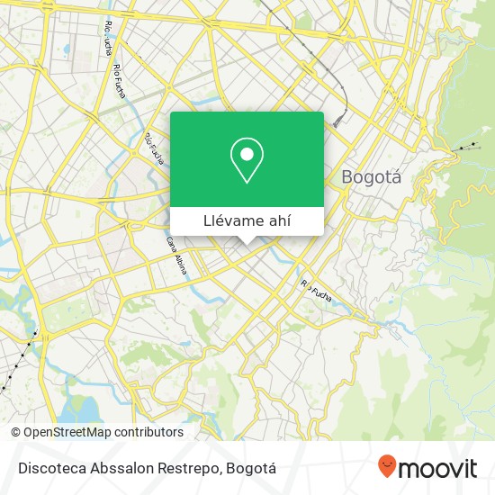 Mapa de Discoteca Abssalon Restrepo