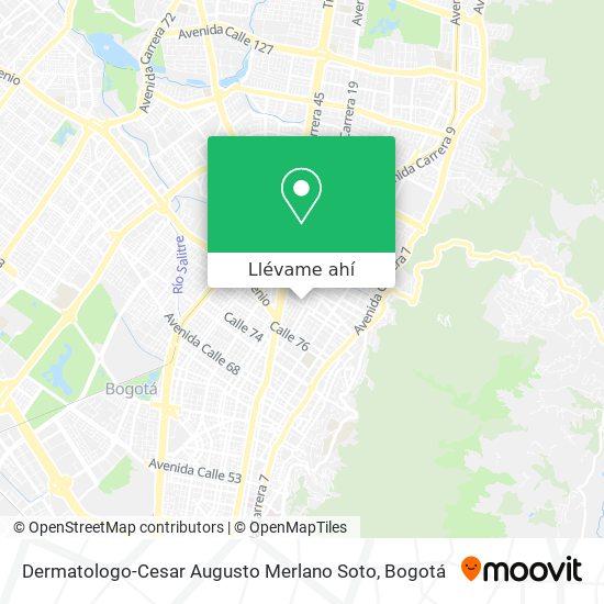 Mapa de Dermatologo-Cesar Augusto Merlano Soto