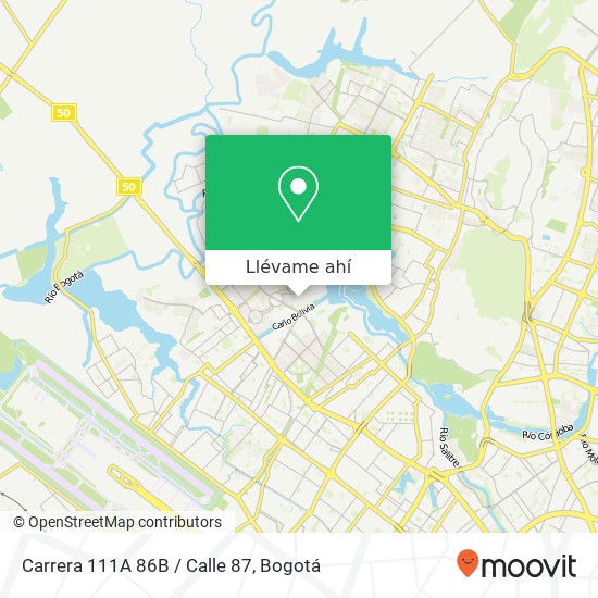 Mapa de Carrera 111A 86B / Calle 87