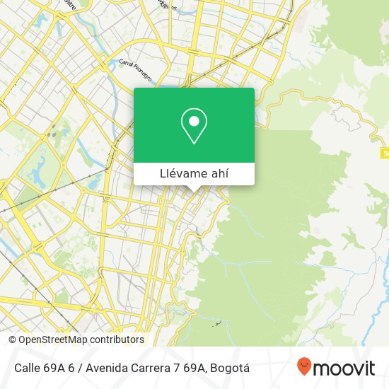 Mapa de Calle 69A 6 / Avenida Carrera 7 69A