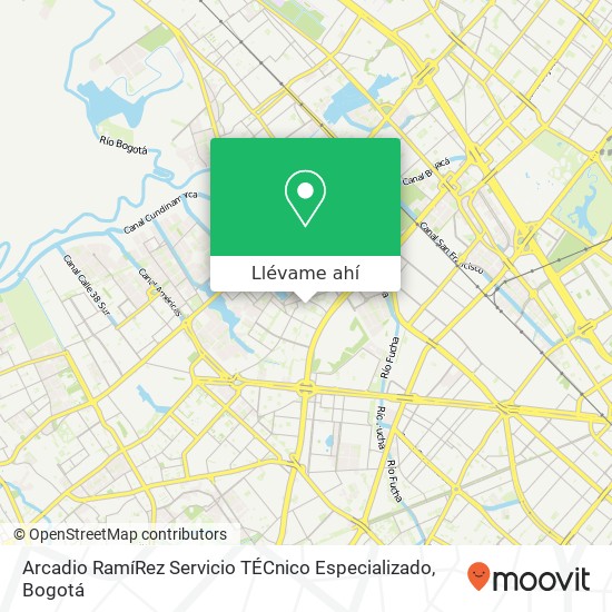 Mapa de Arcadio RamíRez Servicio TÉCnico Especializado