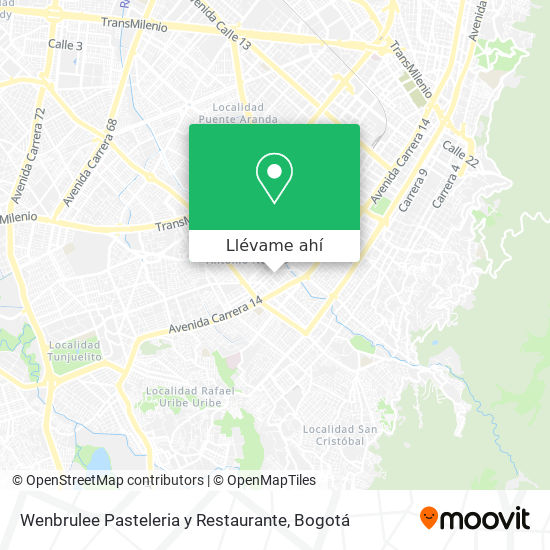 Mapa de Wenbrulee Pasteleria y Restaurante