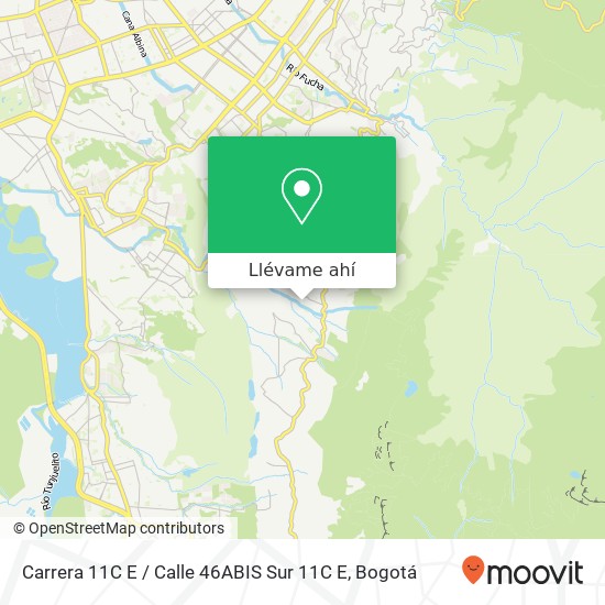 Mapa de Carrera 11C E / Calle 46ABIS Sur 11C E
