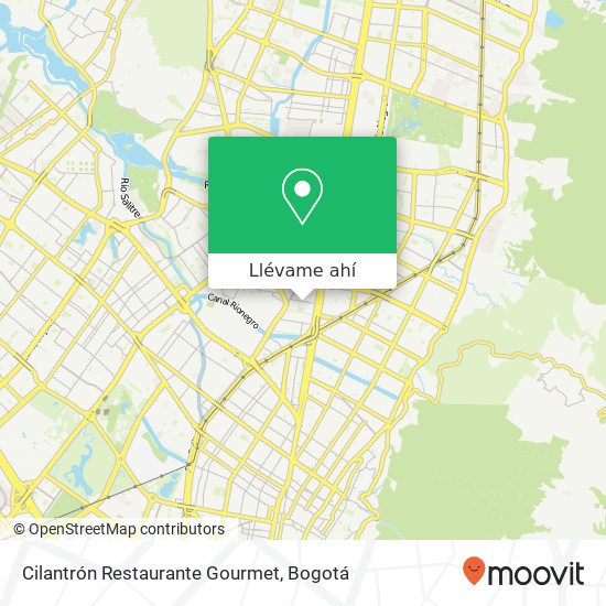 Mapa de Cilantrón Restaurante Gourmet