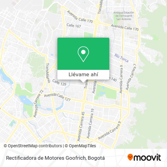 Mapa de Rectificadora de Motores Goofrich