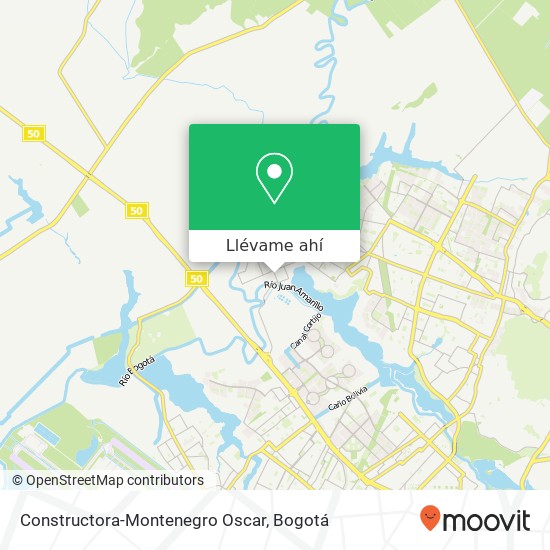 Mapa de Constructora-Montenegro Oscar