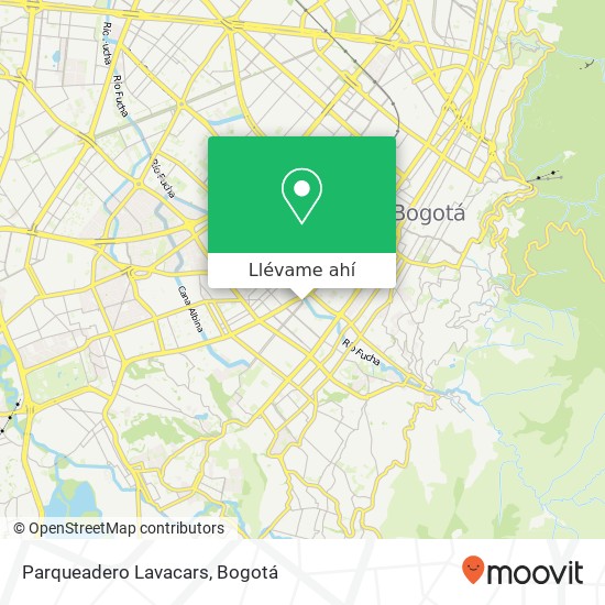 Mapa de Parqueadero Lavacars