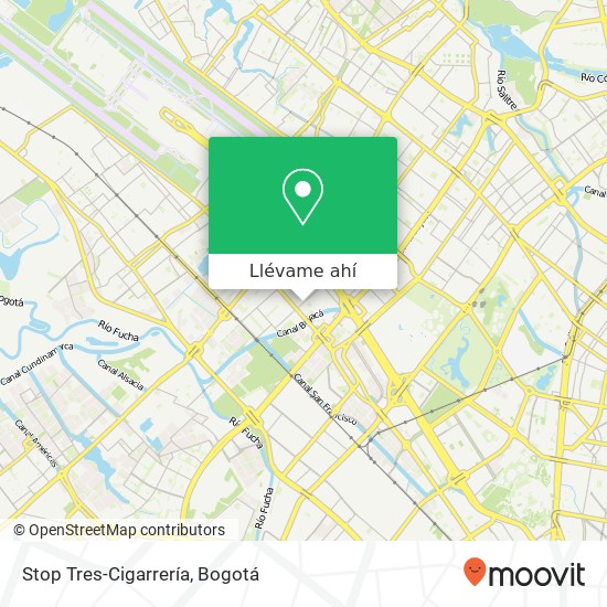 Mapa de Stop Tres-Cigarrería