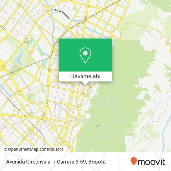 Mapa de Avenida Circunvalar / Carrera 3 59