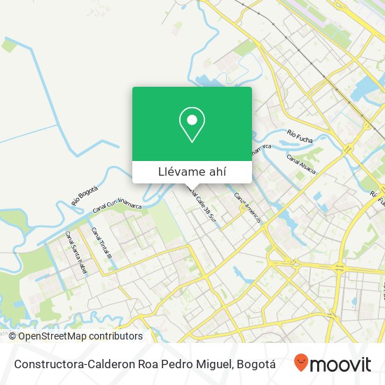 Mapa de Constructora-Calderon Roa Pedro Miguel