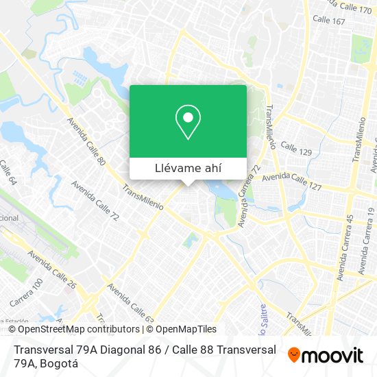 Mapa de Transversal 79A Diagonal 86 / Calle 88 Transversal 79A