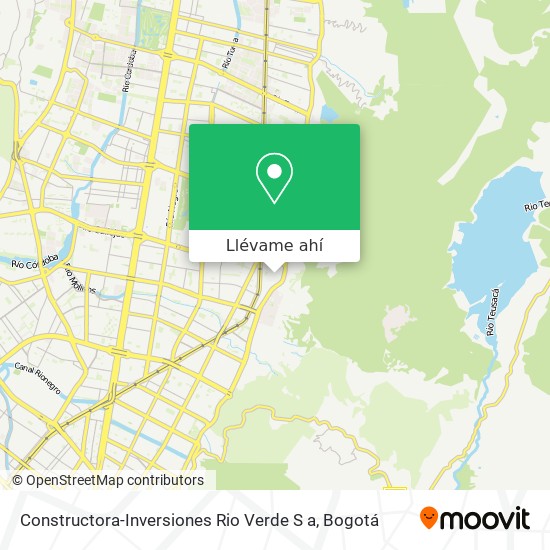 Mapa de Constructora-Inversiones Rio Verde S a