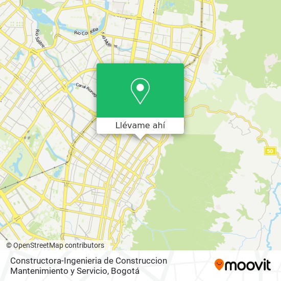 Mapa de Constructora-Ingenieria de Construccion Mantenimiento y Servicio