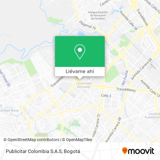 Mapa de Publicitar Colombia S.A.S