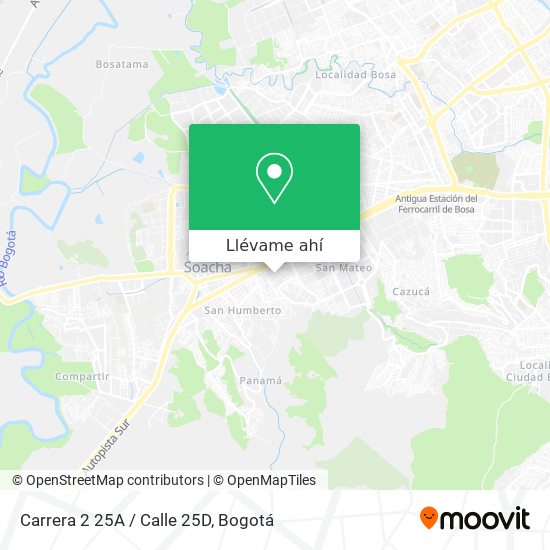 Mapa de Carrera 2 25A / Calle 25D