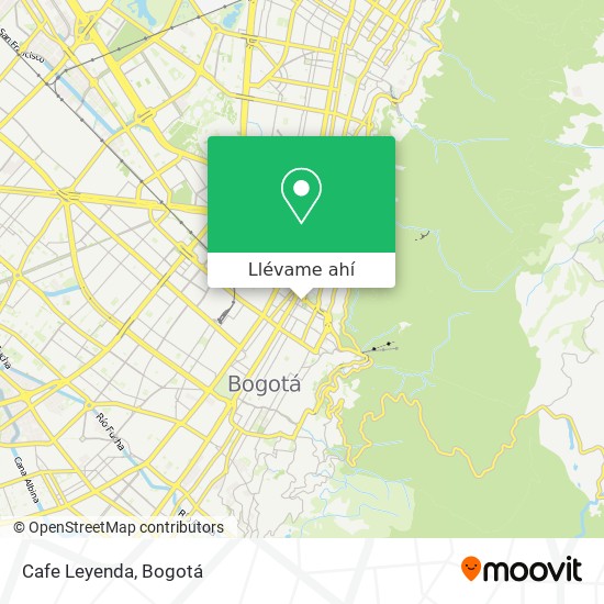 Mapa de Cafe Leyenda