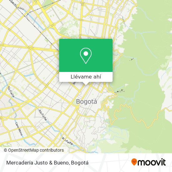 Mapa de Mercadería Justo & Bueno