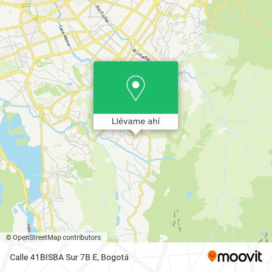 Mapa de Calle 41BISBA Sur 7B E