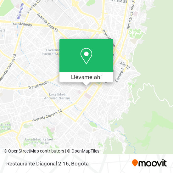 Mapa de Restaurante Diagonal 2 16