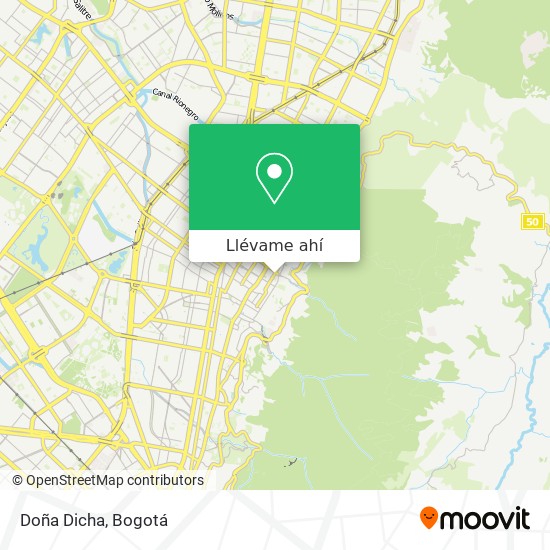 Mapa de Doña Dicha