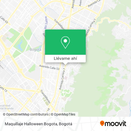 Mapa de Maquillaje Halloween Bogota