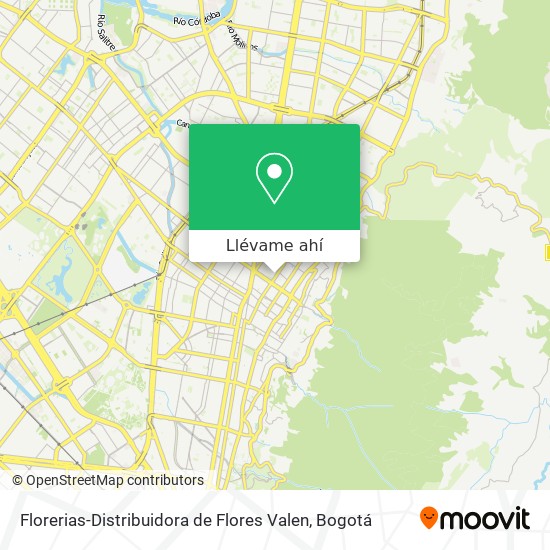 Mapa de Florerias-Distribuidora de Flores Valen