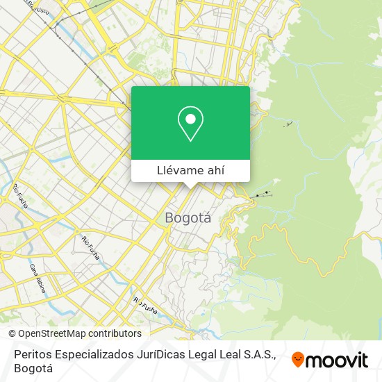 Mapa de Peritos Especializados JuríDicas Legal Leal S.A.S.