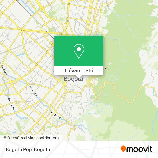 Mapa de Bogotá Pop