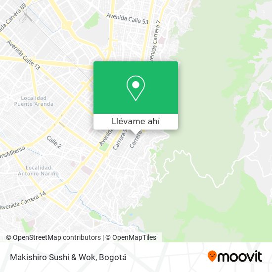 Mapa de Makishiro Sushi & Wok