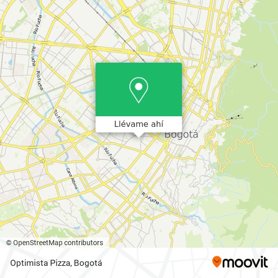 Mapa de Optimista Pizza