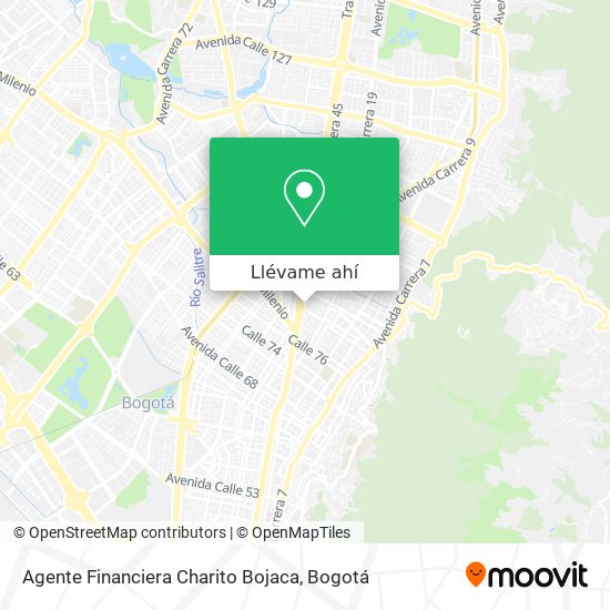 Mapa de Agente Financiera Charito Bojaca