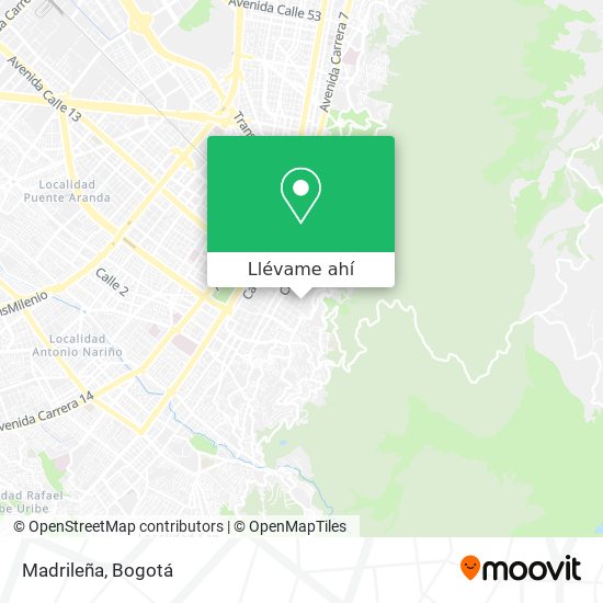 Mapa de Madrileña