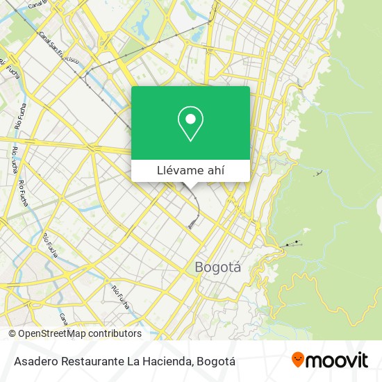 Mapa de Asadero Restaurante La Hacienda