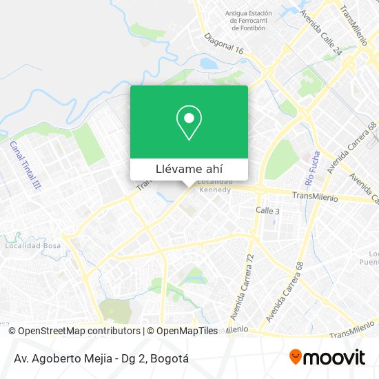 Mapa de Av. Agoberto Mejia - Dg 2
