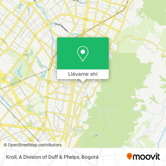 Mapa de Kroll, A Division of Duff & Phelps