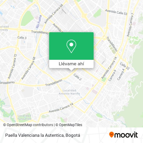 Mapa de Paella Valenciana la Autentica