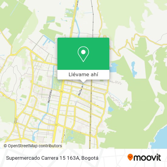 Mapa de Supermercado Carrera 15 163A